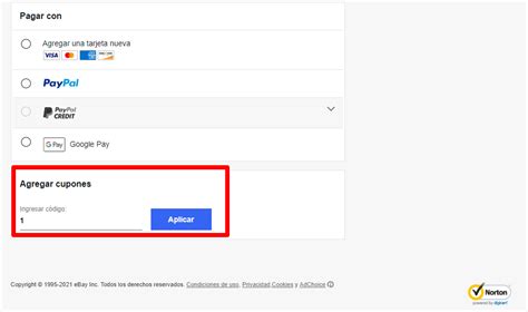 crear codigo descuento ebay